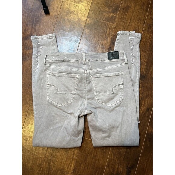 American Eagle Womens Distressed Stretch Jegging Sz 6 - Picture 7 of 8